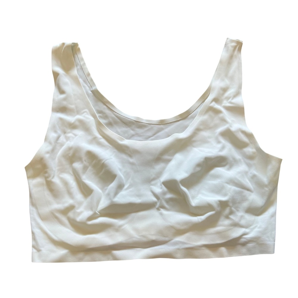 ThirdLove White Form Seamless Scoop Neck Wireless Bralette Size M RN139833